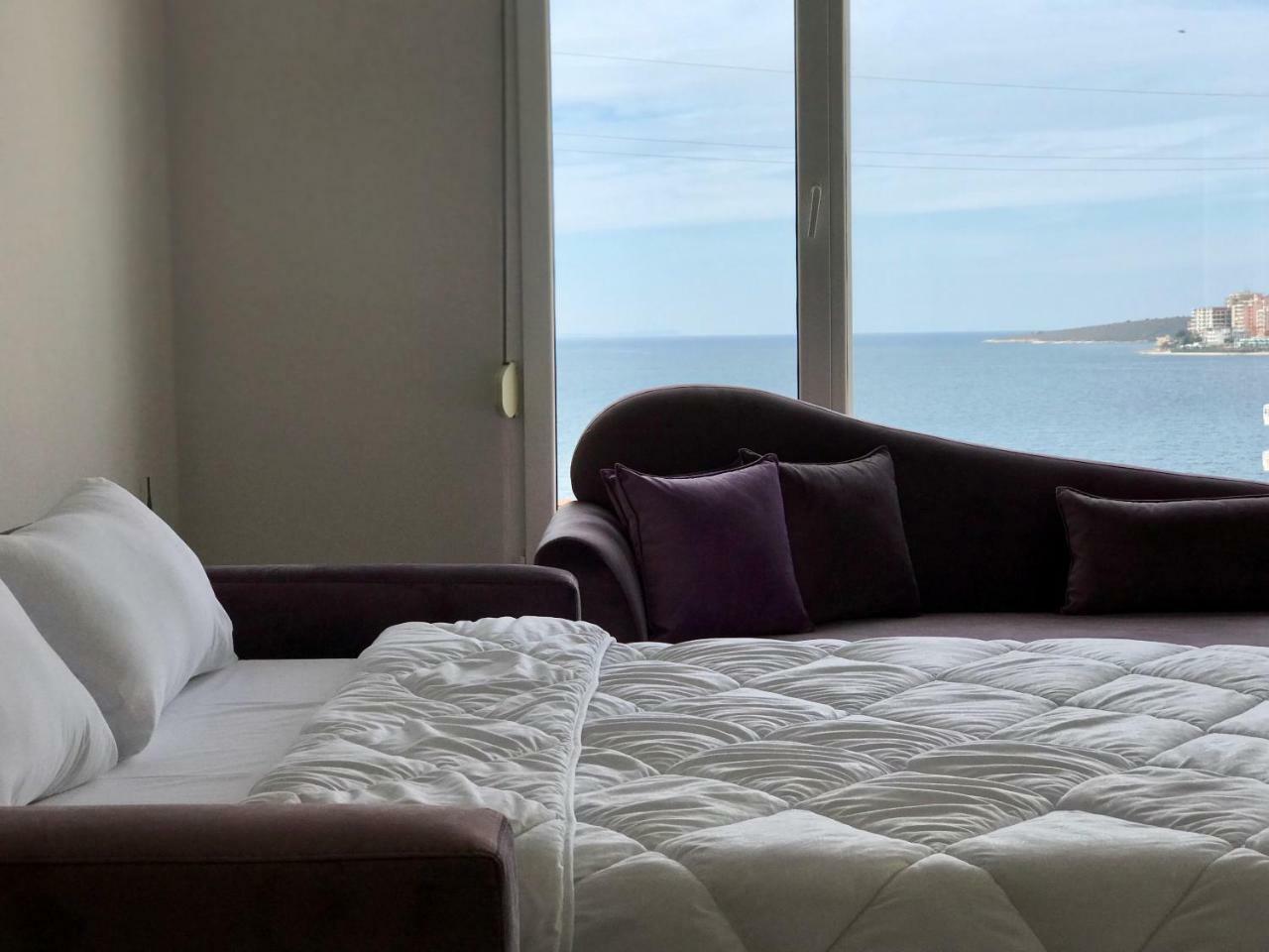 Sunny Bay Apartments Sarande Bagian luar foto