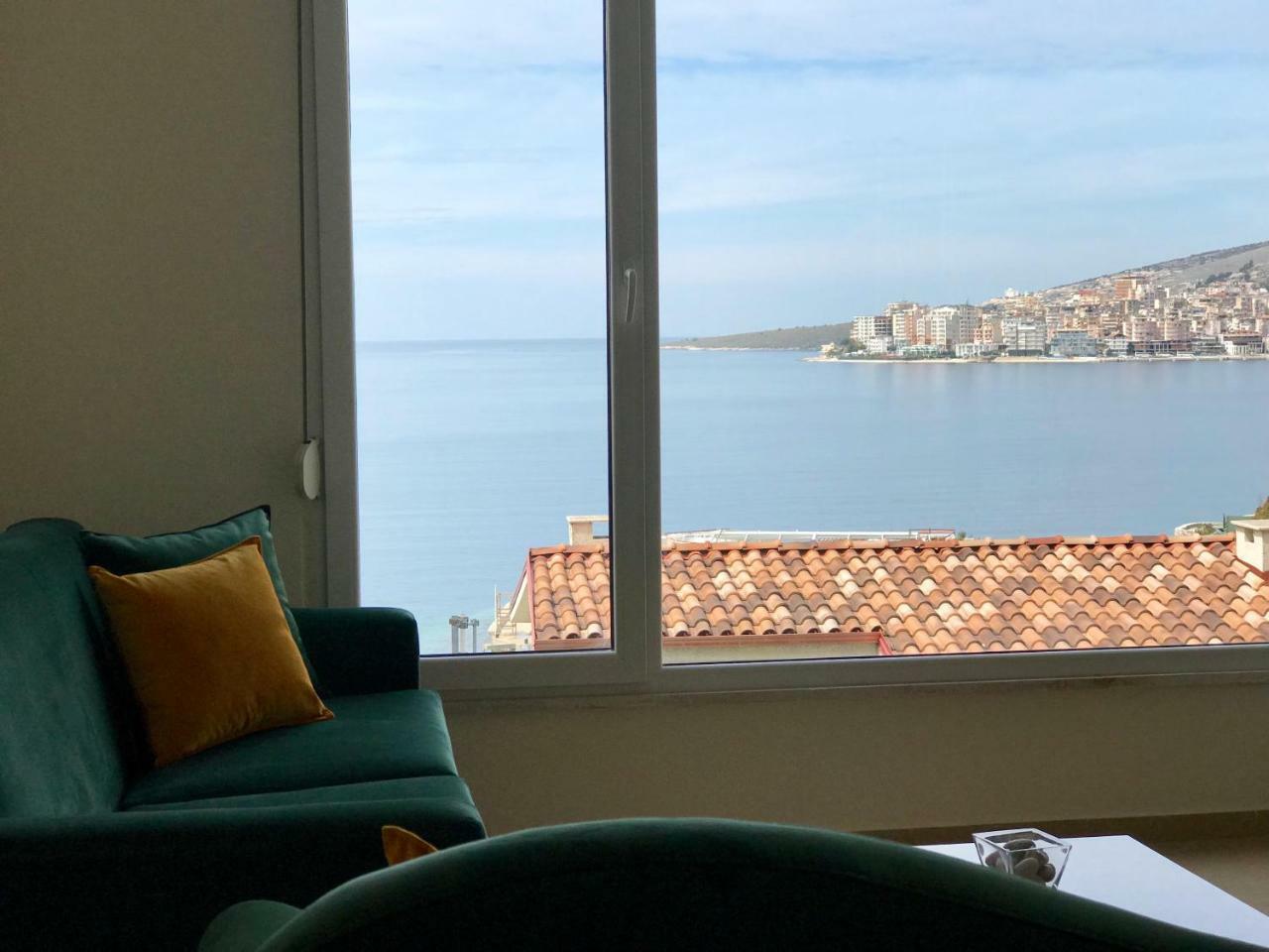 Sunny Bay Apartments Sarande Bagian luar foto