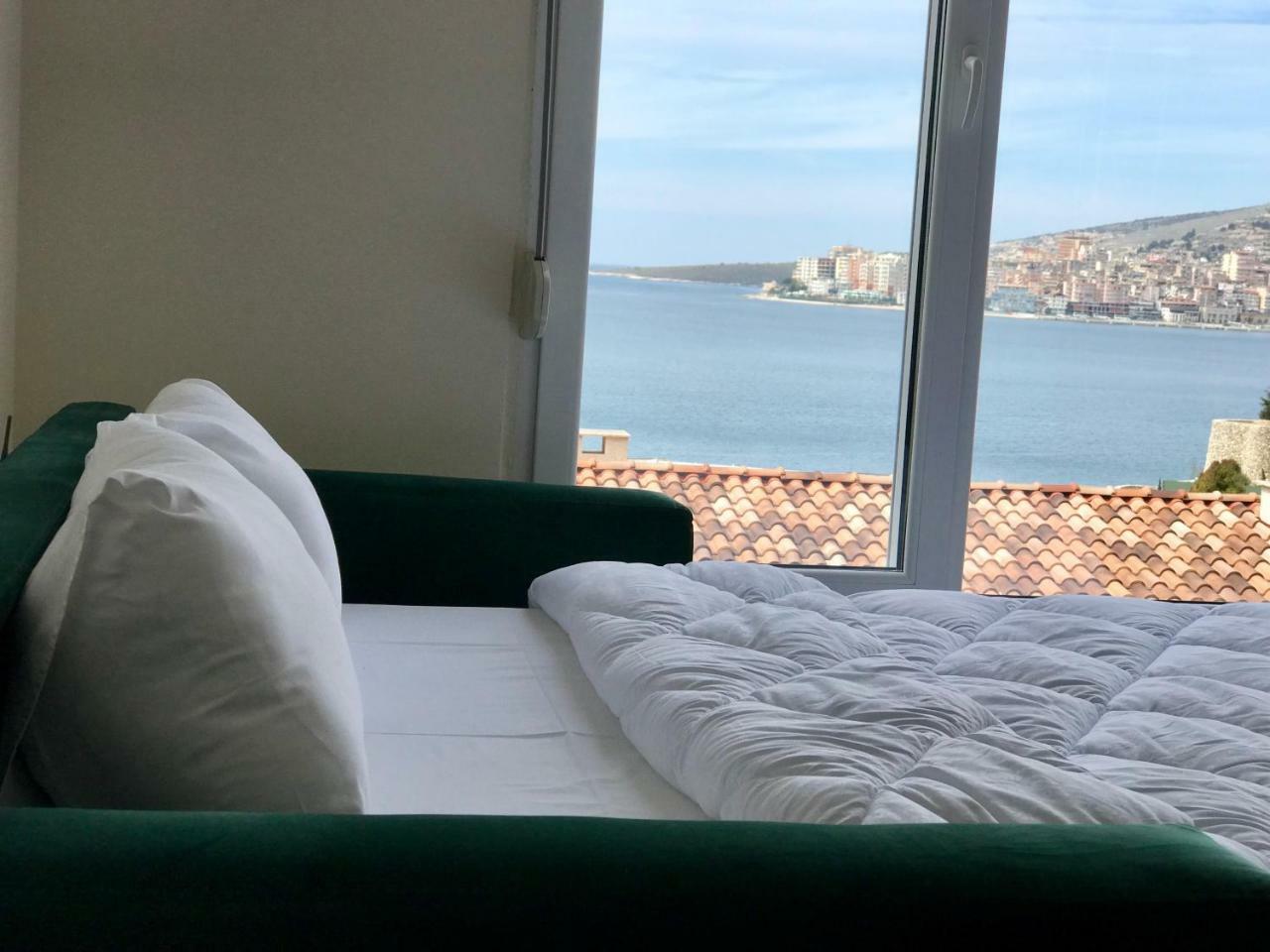 Sunny Bay Apartments Sarande Bagian luar foto